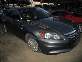 2012 HONDA ACCORD LX GRAY 2.4L AT A15296